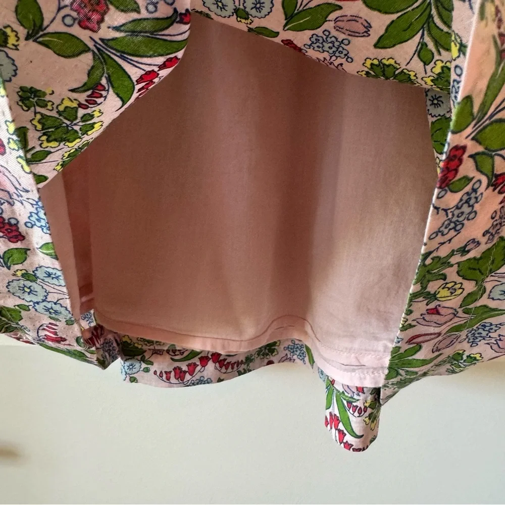 Girls Mini Boden Wildflower Tiered Dress - Picture 6 of 7